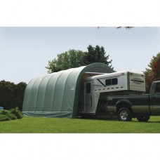 15' x 20' x 12' Round Style Shelter, Gray   554798090